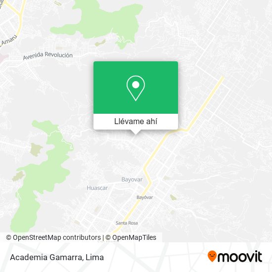 Mapa de Academia Gamarra