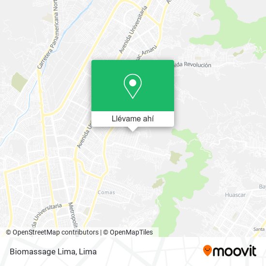 Mapa de Biomassage Lima