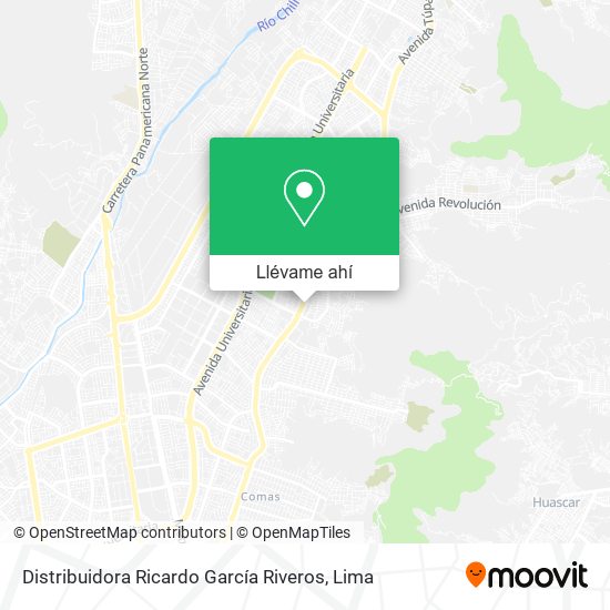 Mapa de Distribuidora Ricardo García Riveros