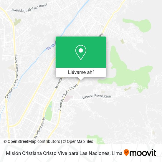 Mapa de Misión Cristiana Cristo Vive para Las Naciones