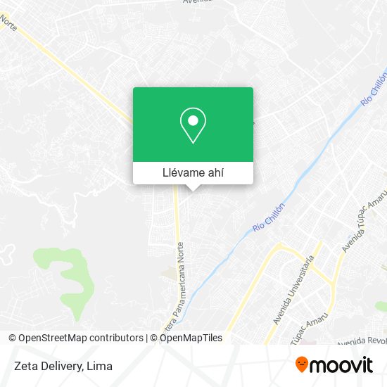 Mapa de Zeta Delivery