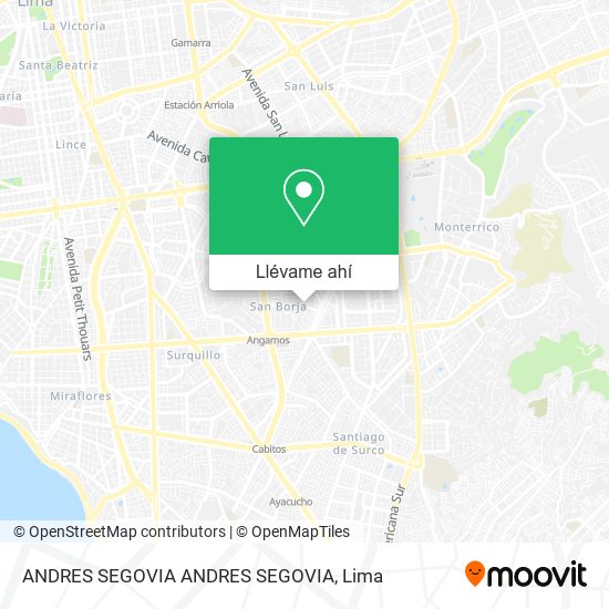 Mapa de ANDRES SEGOVIA ANDRES SEGOVIA