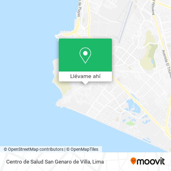 Mapa de Centro de Salud San Genaro de Villa