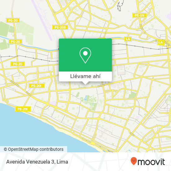 Mapa de Avenida Venezuela 3