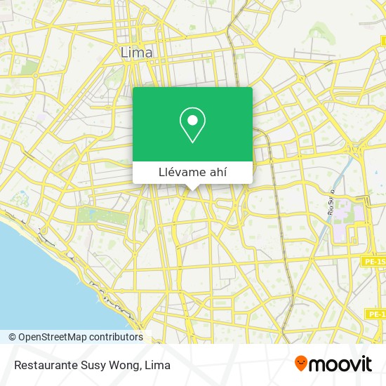 Mapa de Restaurante Susy Wong