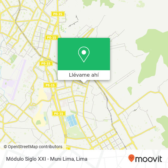 Mapa de Módulo Siglo XXI - Muni Lima