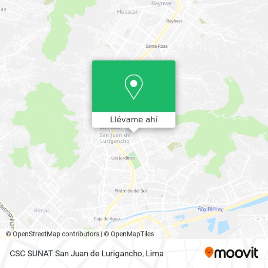 Mapa de CSC SUNAT San Juan de Lurigancho