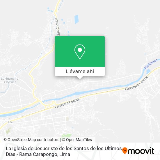 Mapa de La Iglesia de Jesucristo de los Santos de los Últimos Días - Rama Carapongo