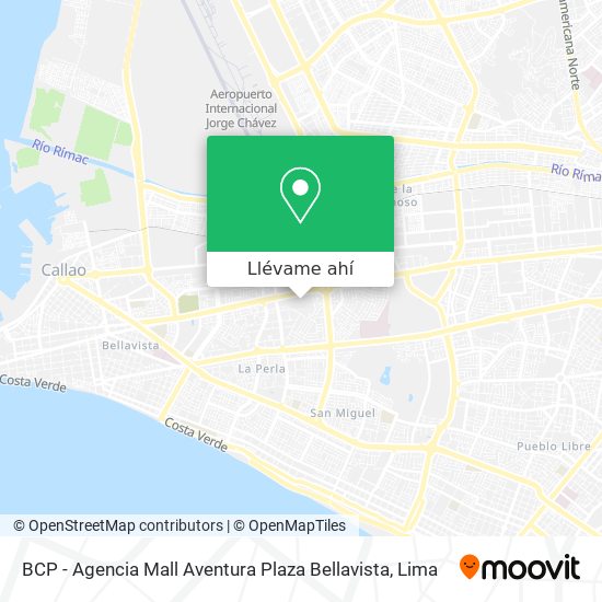 Mapa de BCP - Agencia Mall Aventura Plaza Bellavista