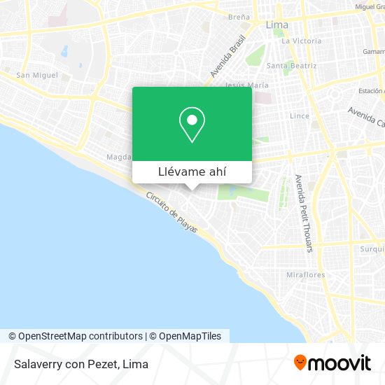 Mapa de Salaverry con Pezet