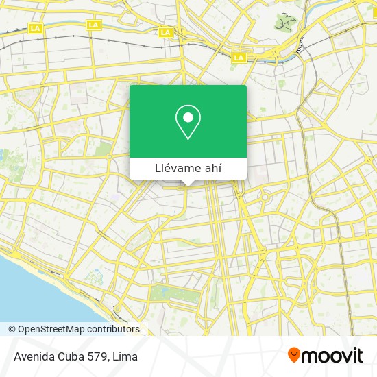 Mapa de Avenida Cuba 579