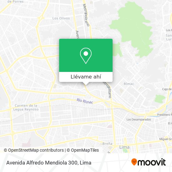 Mapa de Avenida Alfredo Mendiola 300