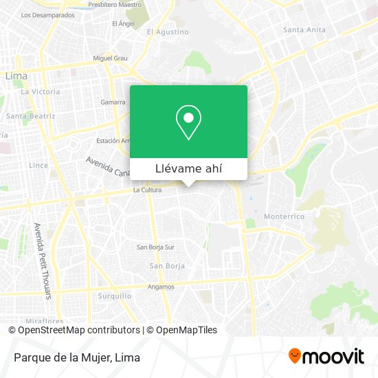 Mapa de Parque de la Mujer