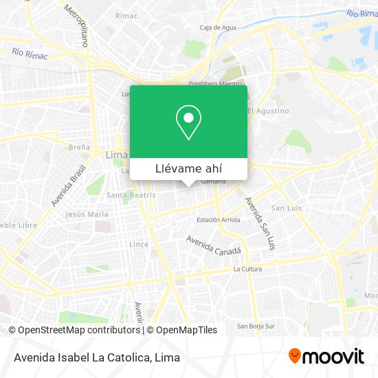 Mapa de Avenida Isabel La Catolica