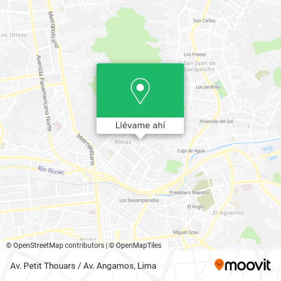 Mapa de Av. Petit Thouars / Av. Angamos