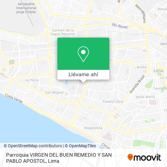 Mapa de Parroquia VIRGEN DEL BUEN REMEDIO Y SAN PABLO APOSTOL