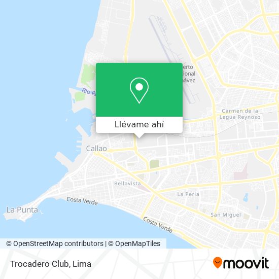 Mapa de Trocadero Club