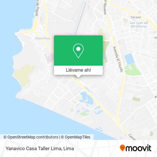 Mapa de Yanavico Casa Taller Lima