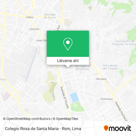 Mapa de Colegio Rosa de Santa Maria - Rsm