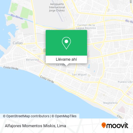 Mapa de Alfajores Momentos Miskis