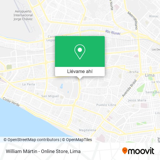 Mapa de William Mártin - Online Store