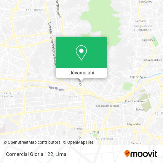 Mapa de Comercial Gloria 122