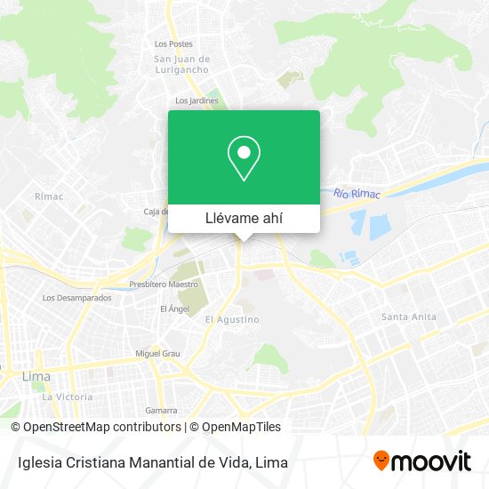 Mapa de Iglesia Cristiana Manantial de Vida