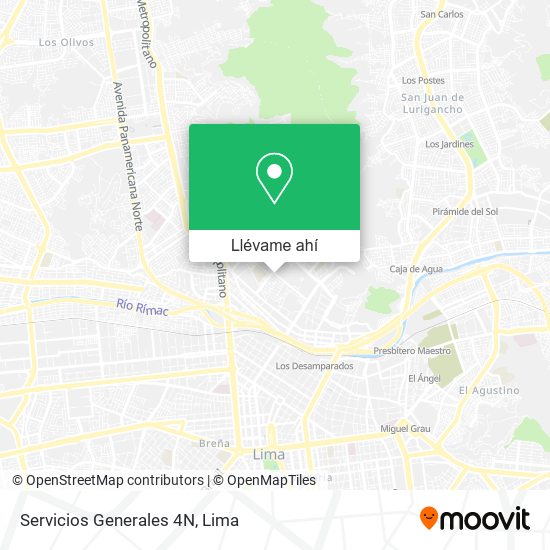 Mapa de Servicios Generales 4N