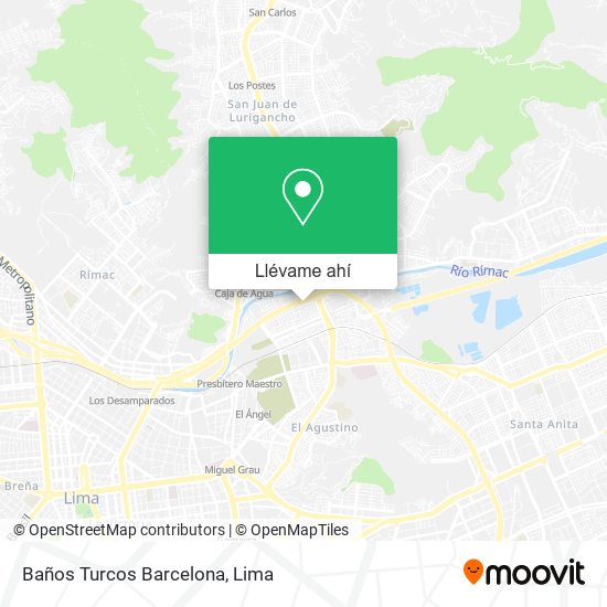 Mapa de Baños Turcos Barcelona