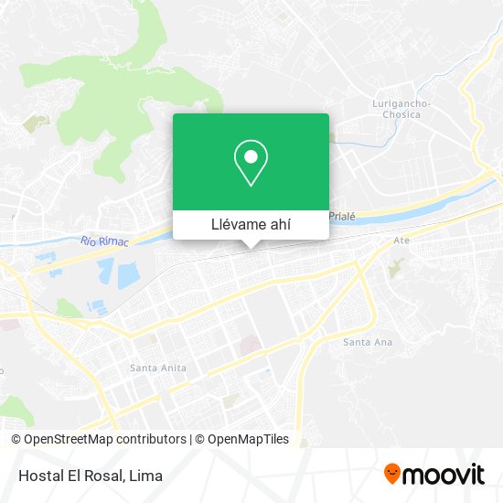 Mapa de Hostal El Rosal