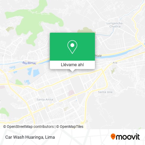 Mapa de Car Wash Huaringa