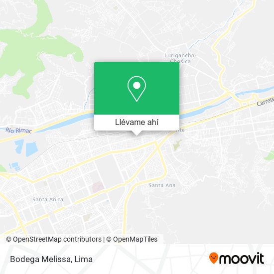 Mapa de Bodega Melissa