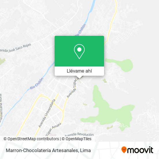 Mapa de Marron-Chocolatería Artesanales