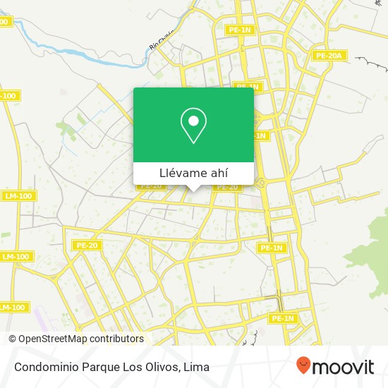 Mapa de Condominio Parque Los Olivos