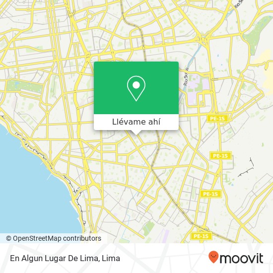 Mapa de En Algun Lugar De Lima