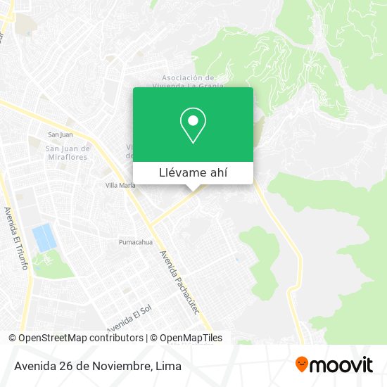 Mapa de Avenida 26 de Noviembre