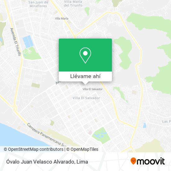 Mapa de Óvalo Juan Velasco Alvarado
