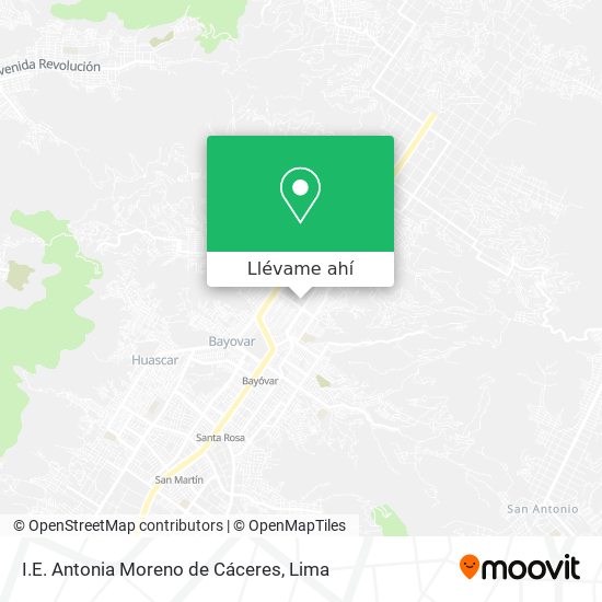 Mapa de I.E. Antonia Moreno de Cáceres