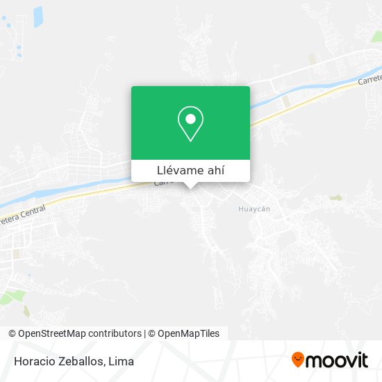 Mapa de Horacio Zeballos