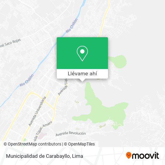Mapa de Municipalidad de Carabayllo