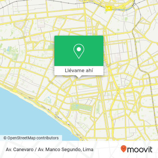 Mapa de Av. Canevaro / Av. Manco Segundo