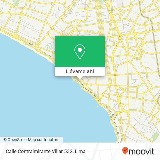 Mapa de Calle Contralmirante Villar 532