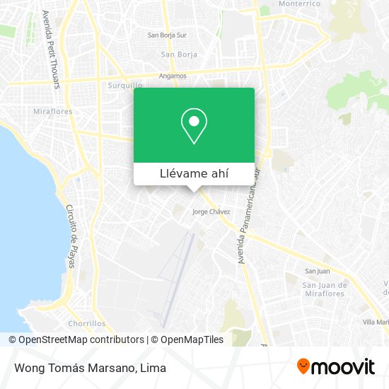 Mapa de Wong Tomás Marsano