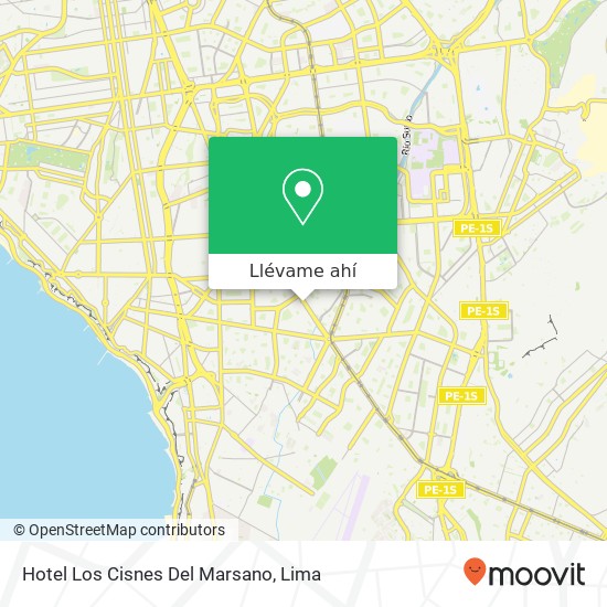 Mapa de Hotel Los Cisnes Del Marsano