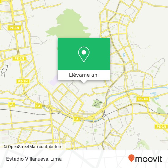 Mapa de Estadio Villanueva