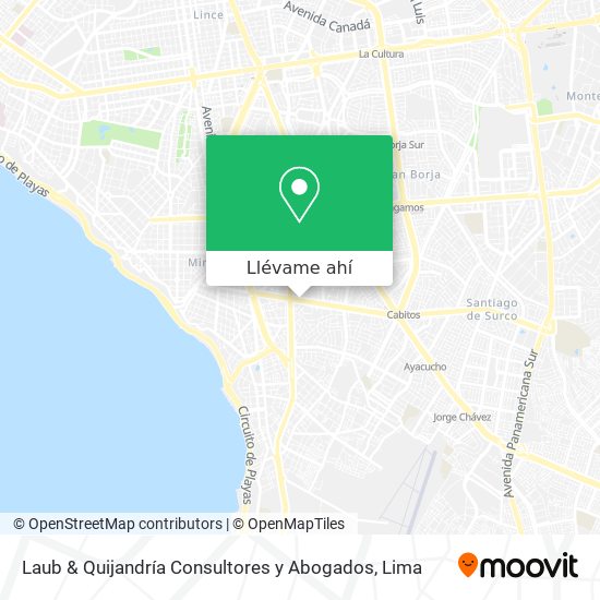 Mapa de Laub & Quijandría Consultores y Abogados