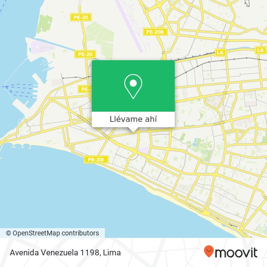 Mapa de Avenida Venezuela 1198
