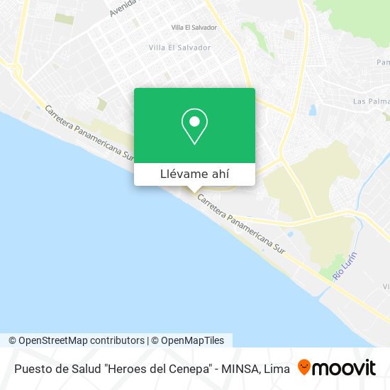 Mapa de Puesto de Salud "Heroes del Cenepa" - MINSA