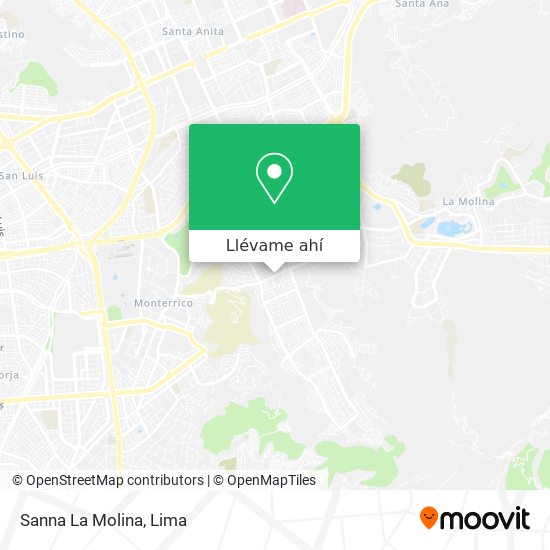 Mapa de Sanna La Molina