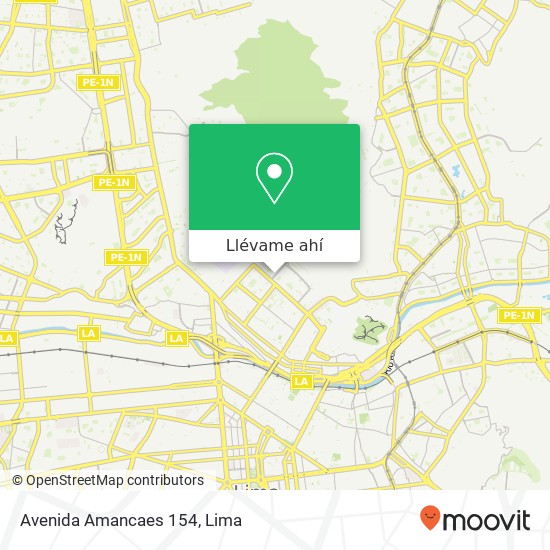 Mapa de Avenida Amancaes 154
